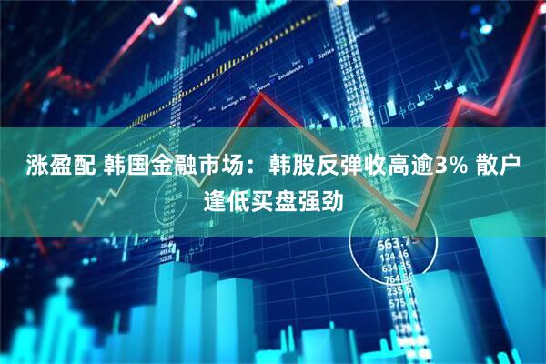 涨盈配 韩国金融市场：韩股反弹收高逾3% 散户逢低买盘强劲